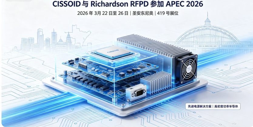 CISSOID 和 Richardson RFPD 在 2026 年 APEC 会议上展示先进电源解决方案